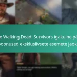 The Walking Dead: Survivors igakuine pääs boonused eksklusiivsete esemete jaoks