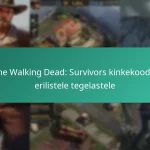 The Walking Dead: Survivors kinkekoodid erilistele tegelastele
