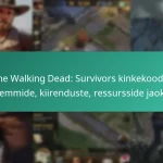 The Walking Dead: Survivors kinkekoodid gemmide, kiirenduste, ressursside jaoks