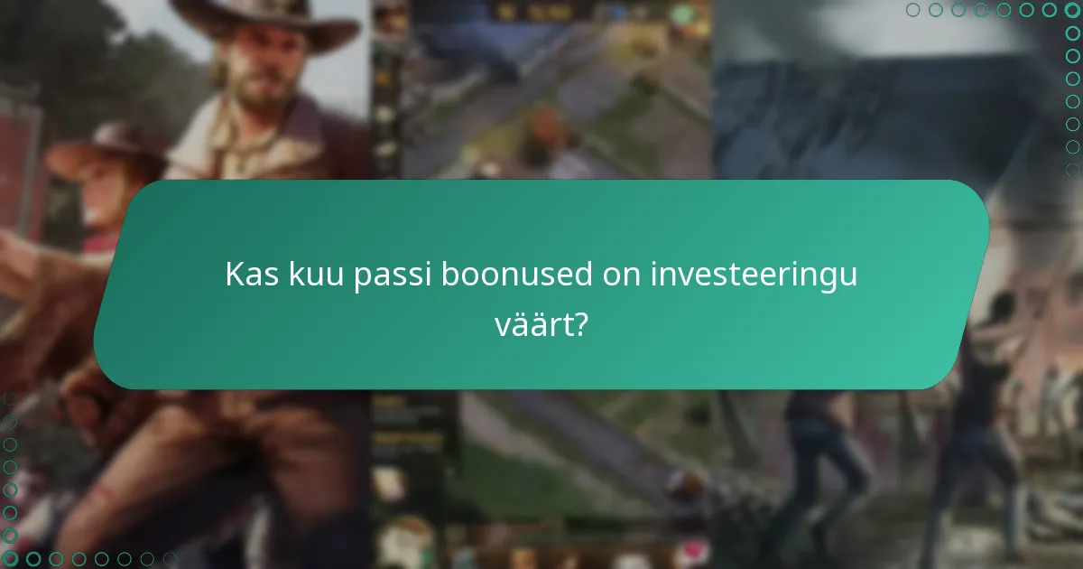 Kui palju maksab kuu pass?