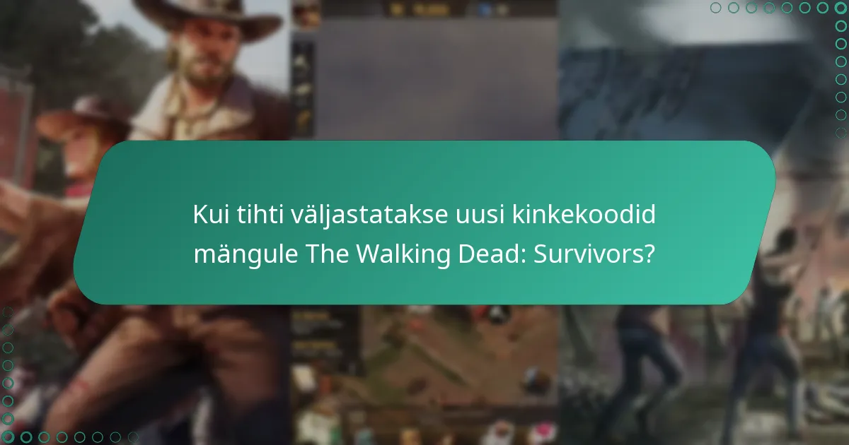 Kuidas lunastada kinkekoodid mängus The Walking Dead: Survivors?