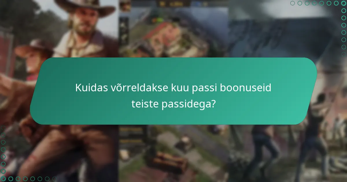 Milline on kuu passi kulude ja kasu analüüs?