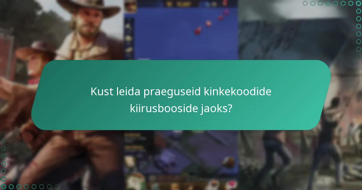 Kuidas lunastada kinkekoodid kiirusbooside jaoks?