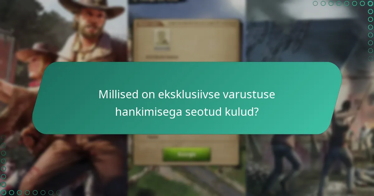 Millist eksklusiivset varustust saab ürituste verstapostide kaudu teenida?