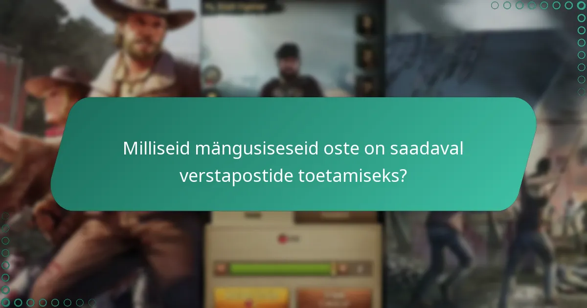 Kuidas eritegelased võrreldes teistega mängus?